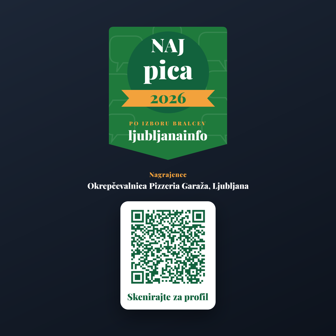 Predogled (Instagram / FB objava) za Okrepčevalnica Pizzeria Garaža, Ljubljana